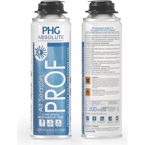 Очиститель незатвердевшей монтажной пены и силикона PHG Absolute PROF Cleaner 500 ml 242417