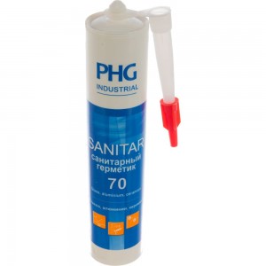 Силиконовый санитарный герметик PHG Industrial Sanitar белый 280 ml 448748