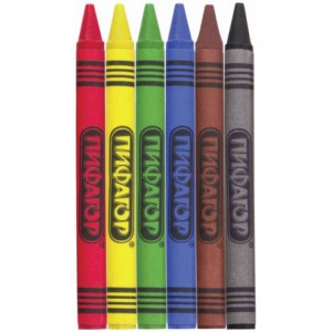Восковые карандаши ПИФАГОР СОЛНЫШКО набор 6 цветов 227278