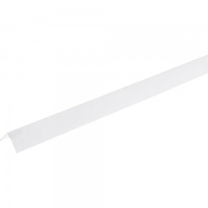 Уголок ПВХ ПилотПро белый, 10x10 мм, 2,7м 13835