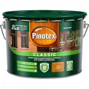 Декоративная пропитка для защиты древесины PINOTEX CLASSIC NW (орегон; 9 л) 5270888