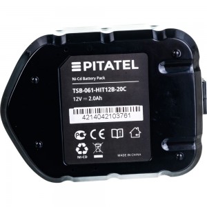 Аккумуляторная батарея для HITACHI (2 Ач, 12 В, Ni-Cd) Pitatel TSB-061-HIT12B-20C
