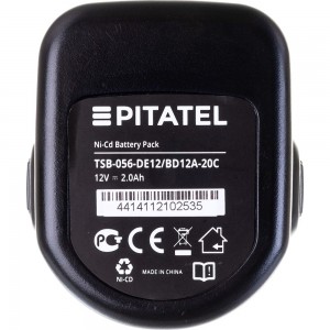 Аккумуляторная батарея для DEWALT (2 Ач, 12 В, Ni-Cd) Pitatel TSB-056-DE12/BD12A-20C