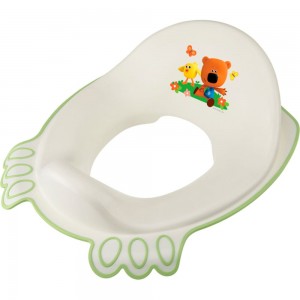 Детская накладка на унитаз Пластишка с декором ми-ми-мишки (зеленый) 431329309