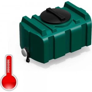 Душевой бак POLIMER GROUP серии «R» 100 литров (зеленый) с подогревом DR100S212