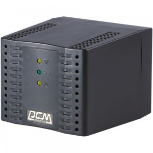 Стабилизатор напряжения Powercom черный TCA-1200 BL