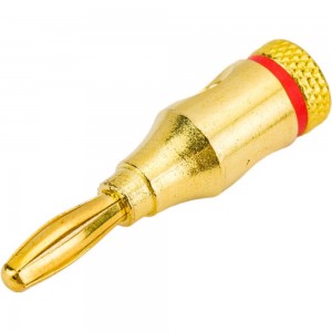 Разъем BANANA штекер Pro Legend металл на кабель диаметром до 10.0мм, Gold, PL2236