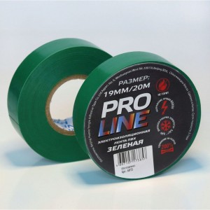 Изолента Pro line 0.15 мм 19/20 зеленая 6815