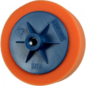 Полировальный диск на подложке PRO.STO М14 125х50 мм оранжевый средней жесткости 003-00247
