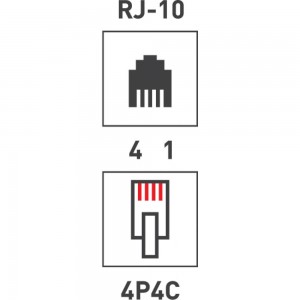 Телефонный джек PROCONNECT 4P4C 05-1001-3