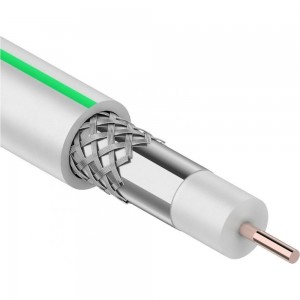 Коаксиальный кабель PROconnect SAT 703 B, CCS/Al/Al, 75%, 75 Ом, бухта 100 м, белый 01-2431-2