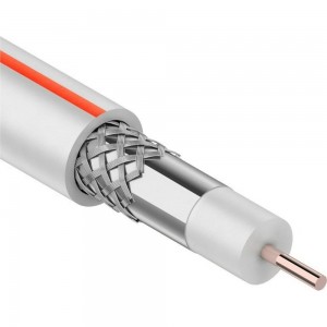 Коаксиальный кабель PROconnect SAT 50M, 75 Ом, CCS/Al/Al, 75%, бухта 20 м, белый 01-2401-2-20