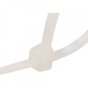 Кабельная нейлоновая хомут-стяжка PROconnect 100x2,5 мм, белая, упаковка 100 шт. 57-0100