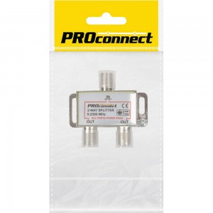 Делитель PROconnect ТВ х 2 под F разъём 5-2500 МГц СПУТНИК 05-6201-4