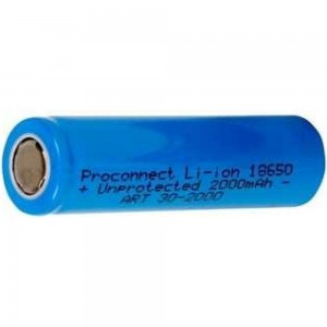 Аккумулятор PROCONNECT 18650 Li-ion 2000 mAH 3.7 В 10 шт 30-2000