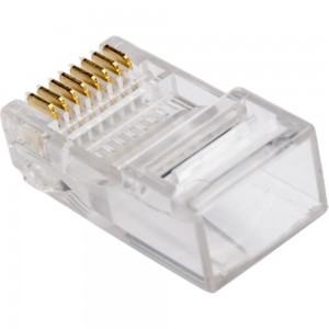 Разъем RJ-45 (8P8C) PROCONNECT под витую пару, UTP, категория 5e, 5шт 05-1021-6-9