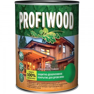 Защитно-декоративное покрытие для древесины PROFIWOOD (калужница; 2.5 л; 2.3 кг) 72633
