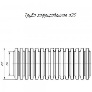 Гофрированная труба Промрукав ПВХ легкая 350 Н сосна с/з д25 50м PR01.0050