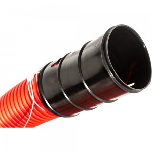 Гофрированная двустенная труба Промрукав ПНД гибкая тип 450 SN16 с/з красная д75 50м PR15.0164
