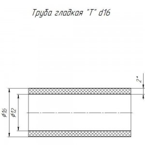 Гладкая труба Промрукав ПНД 3-х метровая 16т черная 2,0мм PR14.0100