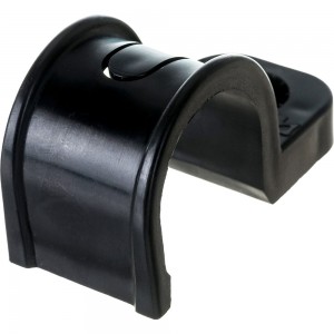 Пластиковая односторонняя крепеж-скоба для прямого монтажа Промрукав черная, в п/э, д 25, 50 шт PR13.0374