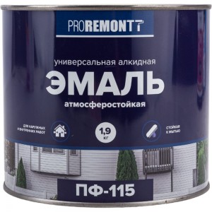 Эмаль PROREMONTT ПФ-115 синяя, 1.9 кг Лк-00004477