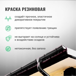 Резиновая краска PROSEPT SuperRubber (черный Ral 9004; 1 кг) 070-1