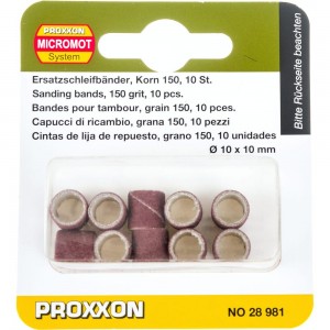 Цилиндр шлифовальный (10 шт; 10х10 мм; К150) Proxxon PR- 28981