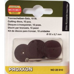 Диски корундовые отрезные с дискодержателем 10 шт Proxxon PR- 28810