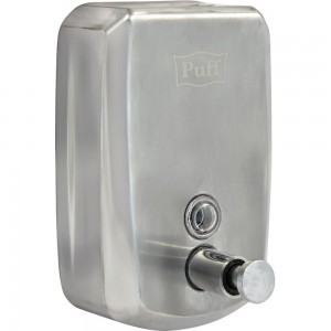 Дозатор для жидкого мыла Puff 8708 из нержавеющей стали, хром, 800 мл, с ключом 1402.138