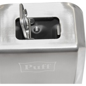 Дозатор для жидкого мыла Puff 8705 из нержавеющей стали, хром, 500 мл, с ключом 1402.137