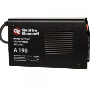 Инверторный аппарат электродной сварки QUATTRO ELEMENTI A 190 248-528