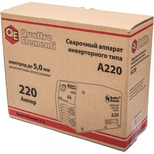 Инверторный аппарат электродной сварки QUATTRO ELEMENTI A 220 248-535