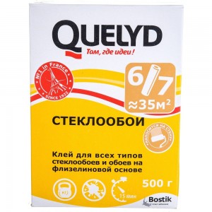 Обойный клей Quelyd CТЕКЛООБОИ 0,5 кг тов-075269