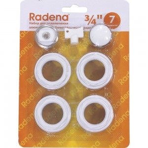 Монтажный комплект для радиатора Radena 3/4, 7 предмето 011090102