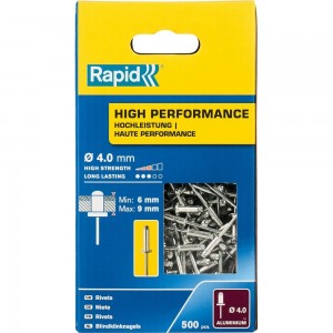 Алюминиевая заклепка RAPID R:High-performance-rivet d4.0x12 мм, 500 шт. 5001434