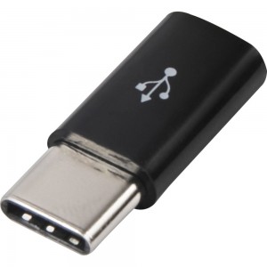 Адаптер-переходник Red Line Micro USB - Type-C пластик, черный УТ000016931