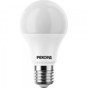 Светодиодная лампа РЕКОРД LED А60 7W Е27 4000К 23874