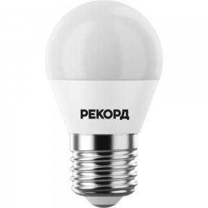 Светодиодная лампа РЕКОРД LED P45-U 8W Е27 4000К 25045
