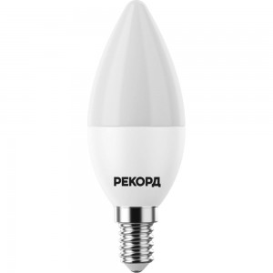 Светодиодная лампа РЕКОРД LED B37-U 8W Е14 3000К 25038