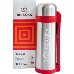 Универсальный термос для еды и напитков Relaxika 201 1.8 литра, стальной R201.1800.1