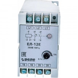 Реле контроля трехфазного напряжения Реле и Автоматика, ЕЛ-12Е 380В 50Гц A8222-77135242