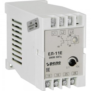 Реле контроля трехфазного напряжения Реле и Автоматика, ЕЛ-11Е 380В 50Гц A8222-77135136