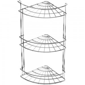 Полка для ванной РемоКолор угловая 3 яруса гальваника цинк, цвет хром 67-0-652