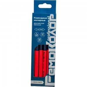 Малярные карандаши РемоКолор двухцветный сине-красный, 175мм, 12 шт., 13-0-027