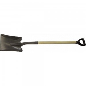 Совковая лопата РемоКолор американского типа сталь 1,5мм. с черенком в/с и V-образной ручкой, 810мм, 69-0-218