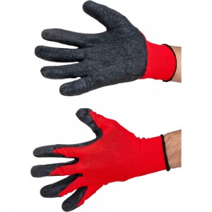 Нейлоновые перчатки с покрытием из вспененного каучука РемоКолор 13 класс вязки 24-2-131