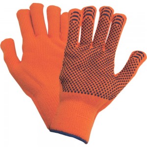 Акриловые утепленные перчатки РемоКолор с ПВХ 24-2-102