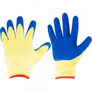 Трикотажные перчатки РемоКолор с рифленым латексом 24-2-013