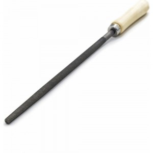 Круглый напильник РемоКолор 250 мм, №2, деревянная ручка 40-1-623